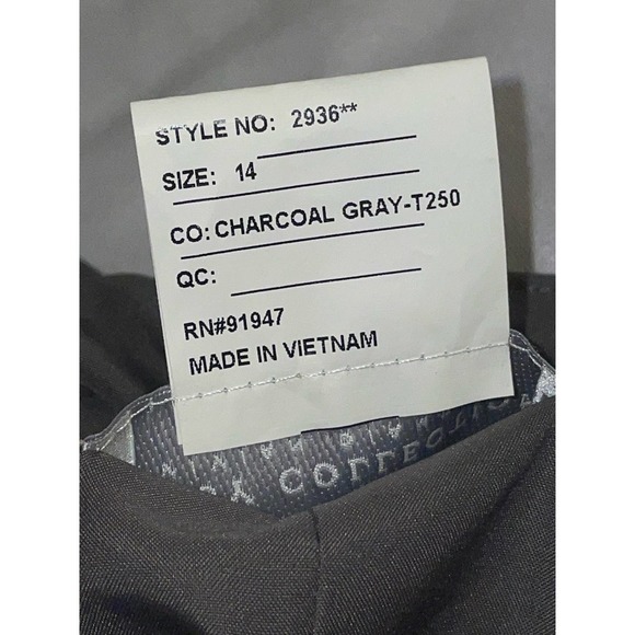 Dessy Collection Size 14 NEW Charcoal Gray Low-Back Bateau-Neck Full Maxi Gown - Picture 7 of 7